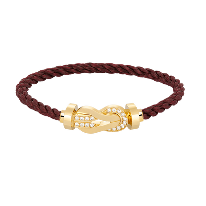 [Royal Jewellery]CHANCE LARGE 8 FIGURE BUCKLE HALF DIAMOND BRACELET GOLD