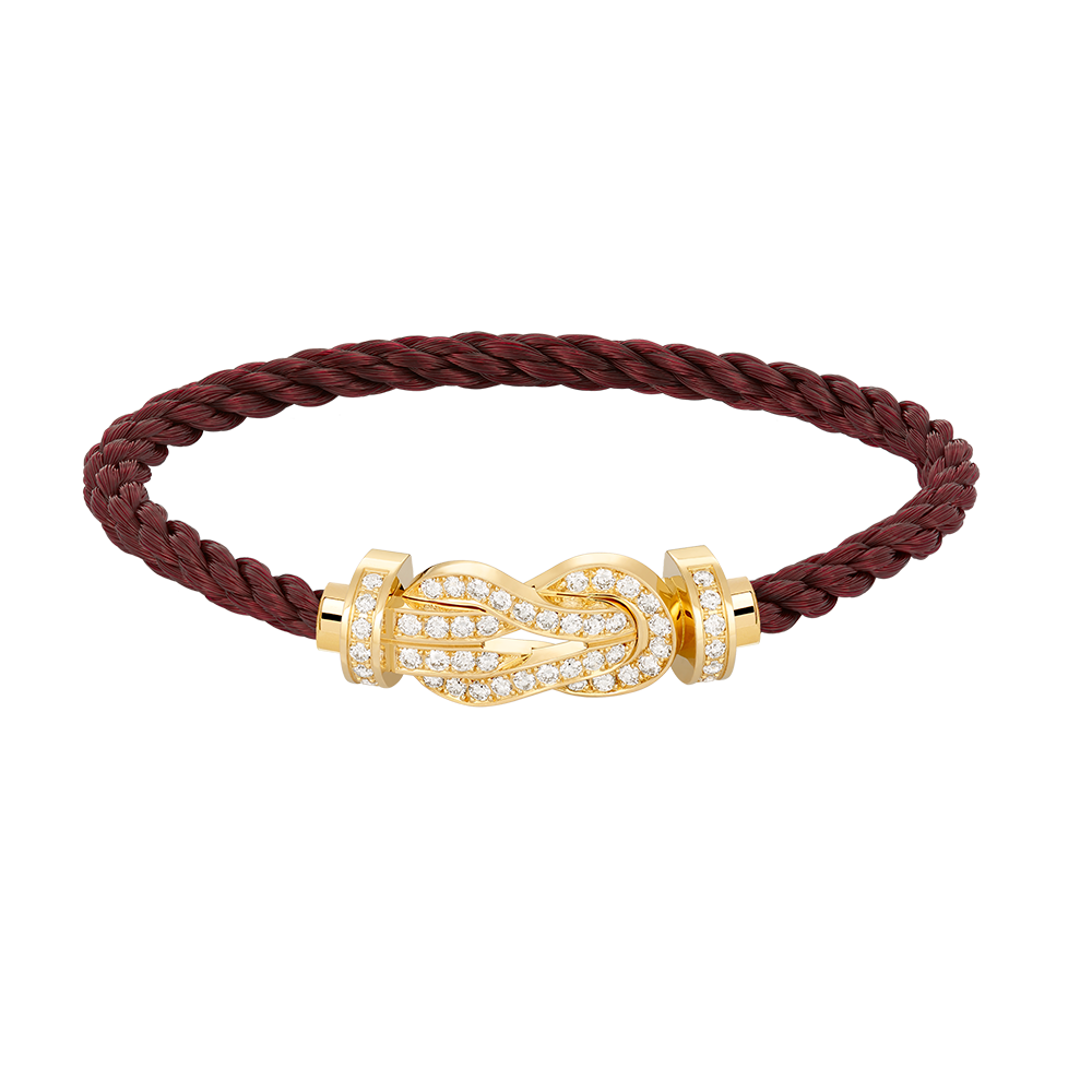 [Royal Jewellery]CHANCE LARGE 8 FIGURE BUCKLE FULLDIAMOND BRACELET GOLD