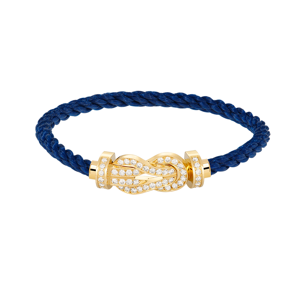 [Royal Jewellery]CHANCE LARGE 8 FIGURE BUCKLE FULLDIAMOND BRACELET GOLD