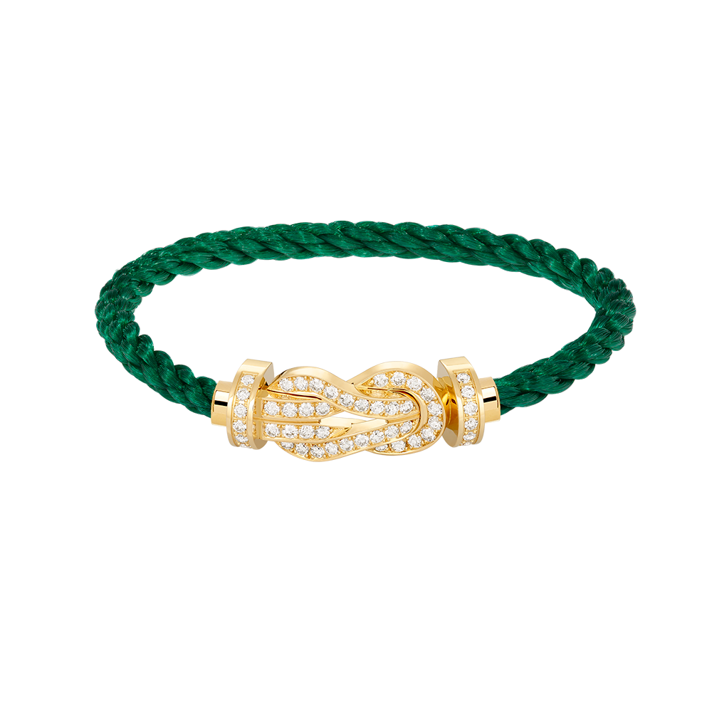 [Royal Jewellery]CHANCE LARGE 8 FIGURE BUCKLE FULLDIAMOND BRACELET GOLD