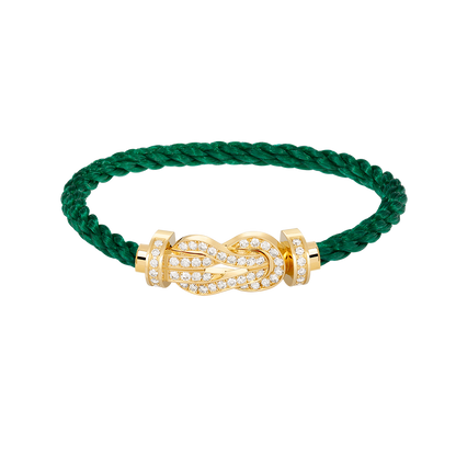 [Royal Jewellery]CHANCE LARGE 8 FIGURE BUCKLE FULLDIAMOND BRACELET GOLD