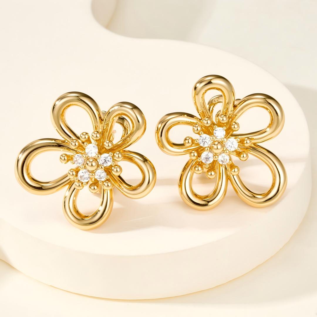 [Royal] FLOWERLACE EARRING 5 DIAMONDS