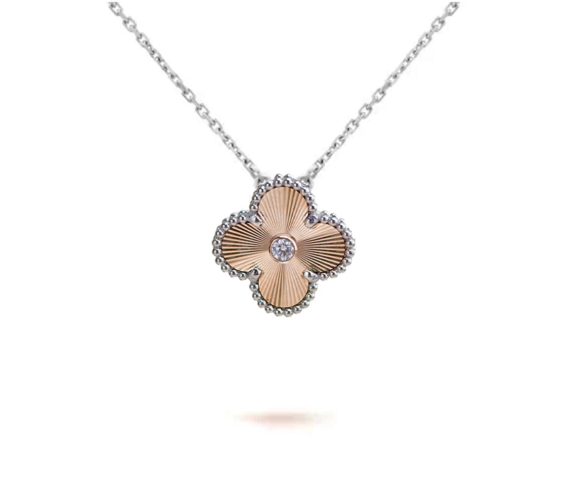 [Royal]CLOVER 15MM NECKLACE SILVER COLLECTION