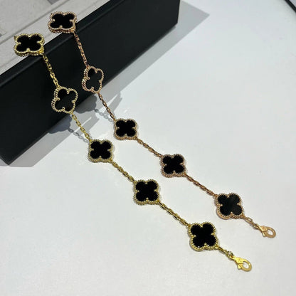 [Royal Jewellery] CLOVER 5 MOTIF ONYXS BRACELET COLLECTION