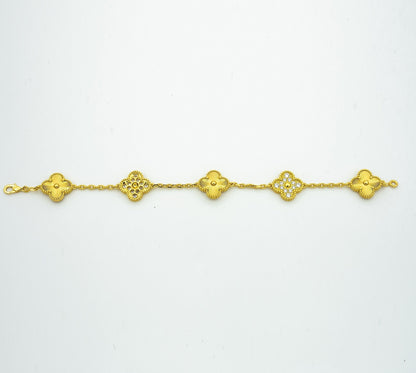 [Royal Jewellery] CLOVER 5 MOTIF LASER BRACELET COLLECTION