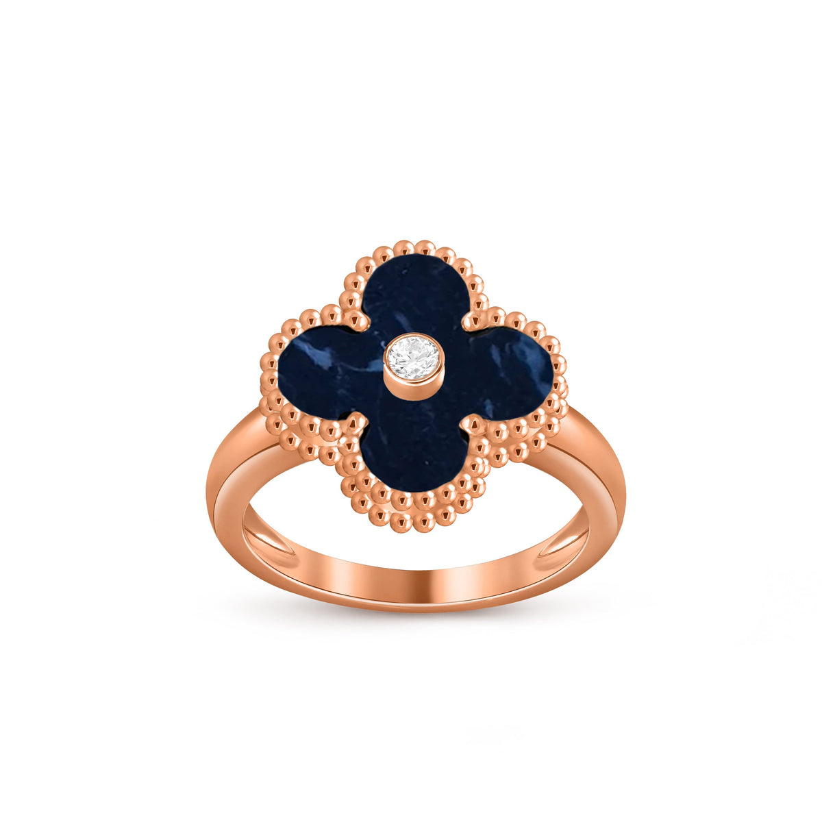 [Royal]CLOVER DIAMOND RING ROSE GOLD COLLECTION