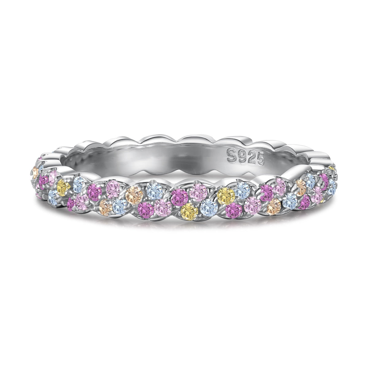 [Royal Jewellery]Dainty Ebullient Round Cut Daily Ring