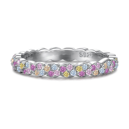 [Royal Jewellery]Dainty Ebullient Round Cut Daily Ring