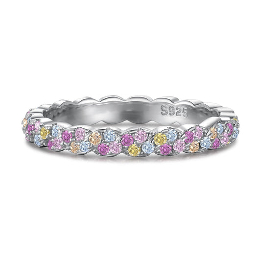[Royal Jewellery]Dainty Ebullient Round Cut Daily Ring