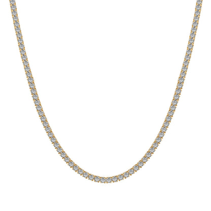 [Royal Jewellery]Delicate Round Shape Tennis Necklace