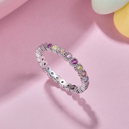 [Royal Jewellery]Exquisite Colorful Round Cut Party Ring