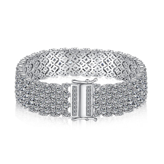 [Royal Jewellery]Ornate Elegant Round Cut Party Bracelet