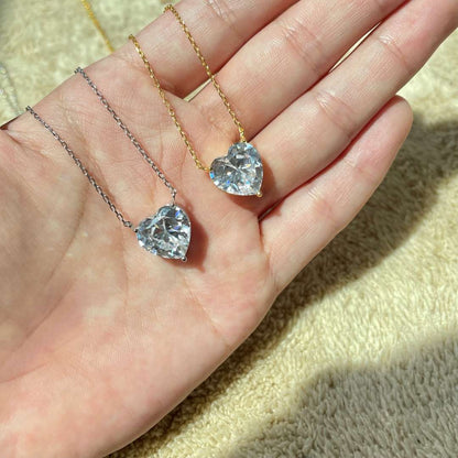 [Royal Jewellery]6.0 carat Radiant Heart Shape Necklace