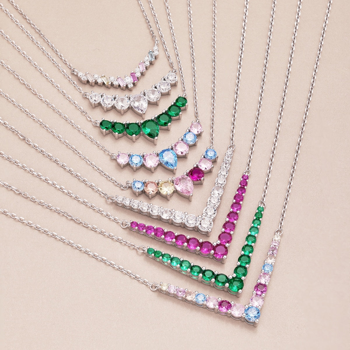 [Royal Jewellery]Ornate Round Cut Necklace
