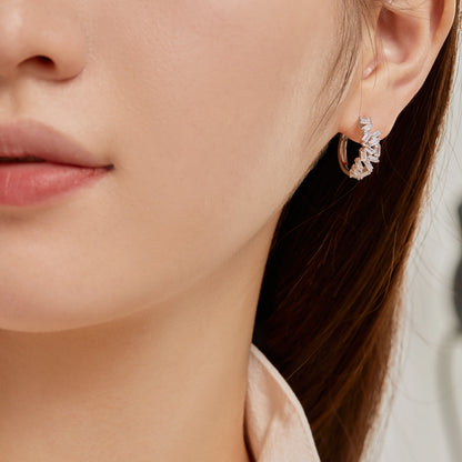 [Royal Jewellery]Dazzling Colorful Emerald Cut Daily Earrings