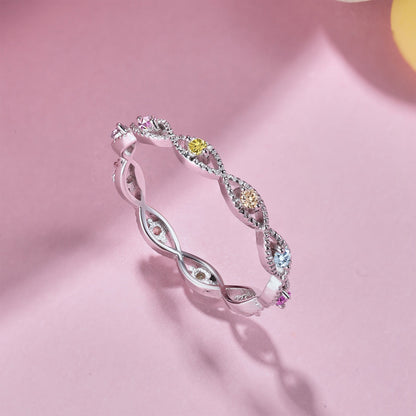 [Royal Jewellery]Elegant Energetic Round Cut Daily Ring