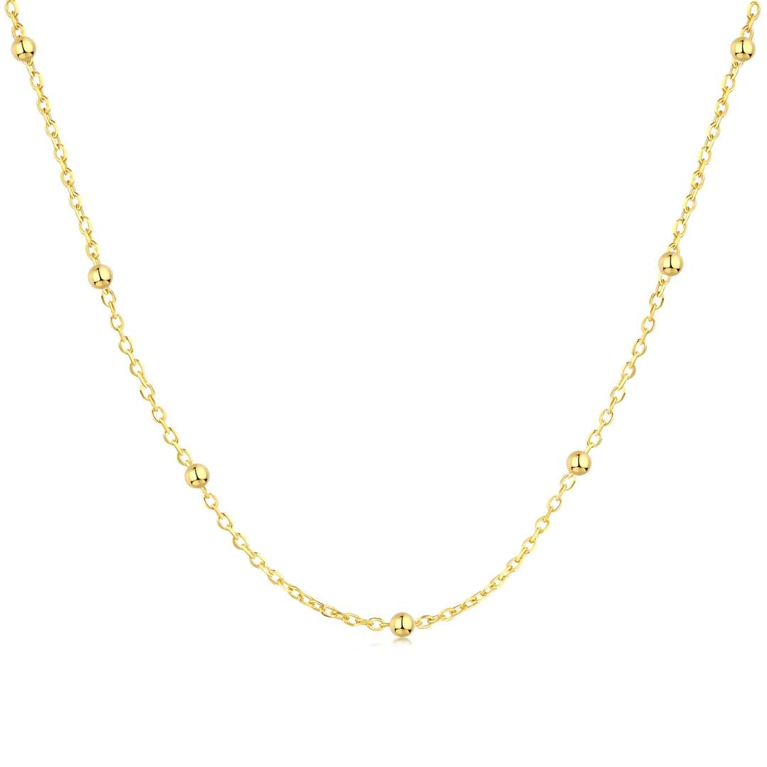 [Royal Jewellery]Small Bead Clavicle Chain Simple Necklace