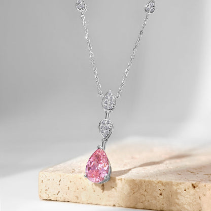 [Royal Jewellery]Dazzling Pear Cut Necklace