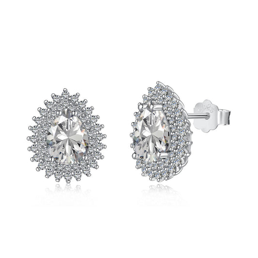 [Royal Jewellery]Delicate Gorgeous Pear Cut Daily Earrings