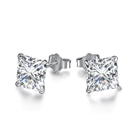 [Royal Jewellery]Ornate Square Shape Earrings