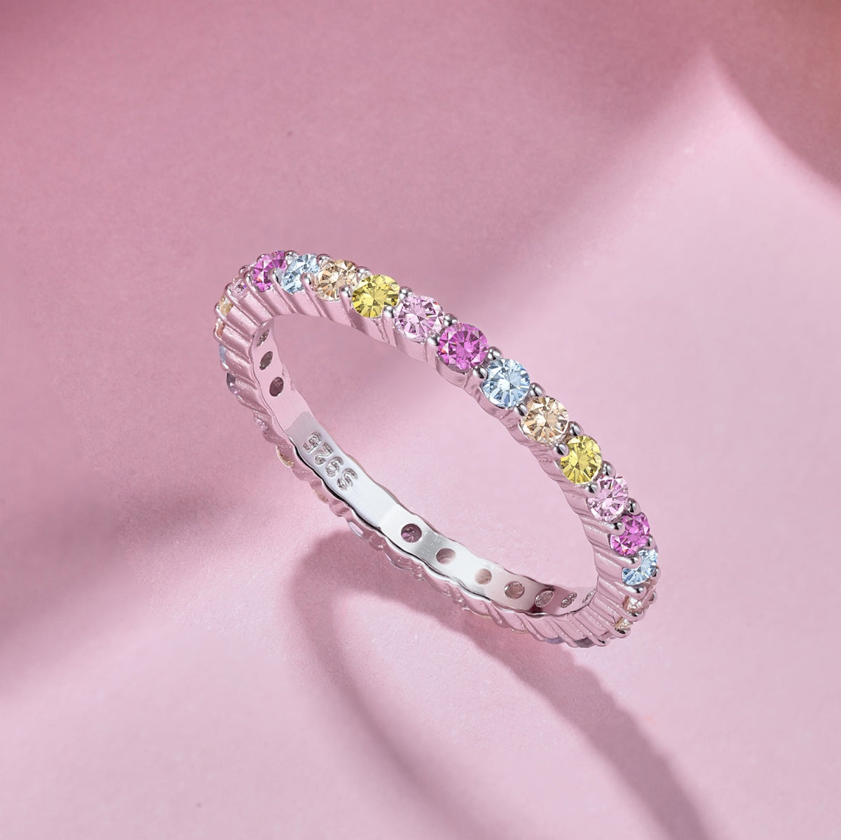 [Royal Jewellery]Elegant Vivid Round Cut Daily Ring