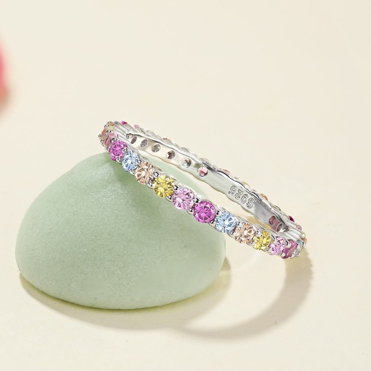[Royal Jewellery]Elegant Vivid Round Cut Daily Ring