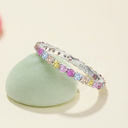 [Royal Jewellery]Elegant Vivid Round Cut Daily Ring