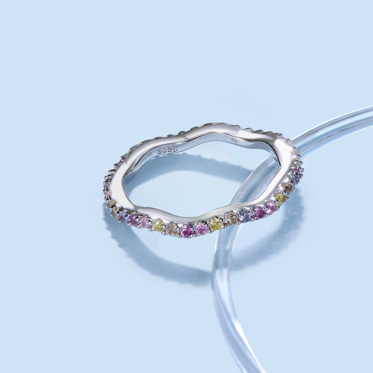 [Royal Jewellery]Dainty Colorful Round Cut Party Ring