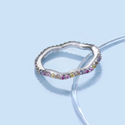 [Royal Jewellery]Dainty Colorful Round Cut Party Ring