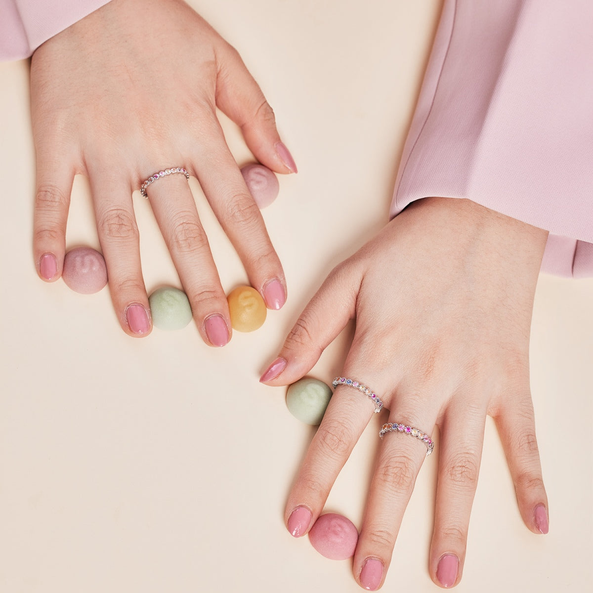 [Royal Jewellery]Unique Scintillating Round Cut Daily Ring
