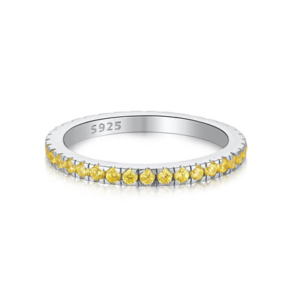 [Royal Jewellery]Delicate Sparkling Round Cut Daily Ring