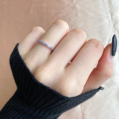[Royal Jewellery]Delicate Sparkling Round Cut Daily Ring