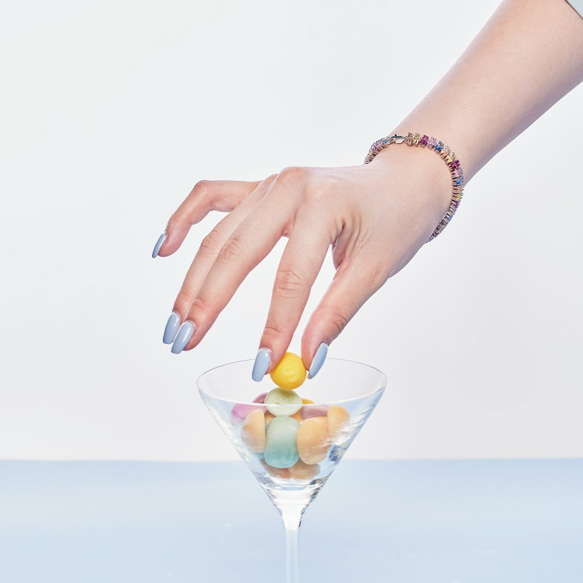[Royal Jewellery]Sparkling Exquisite Multi Cut Party Bracelet