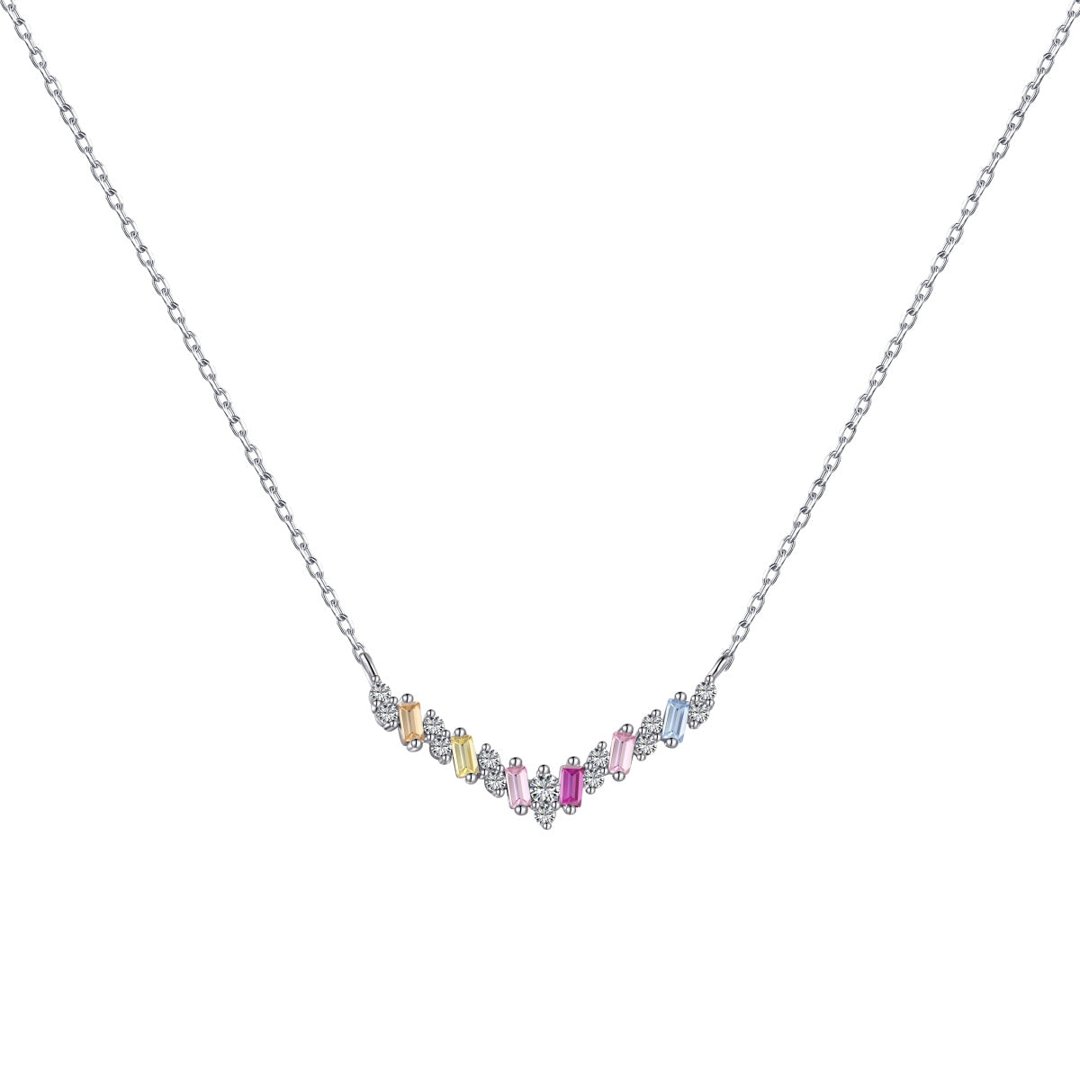 [Royal Jewellery]Dazzling Rainbow Necklace