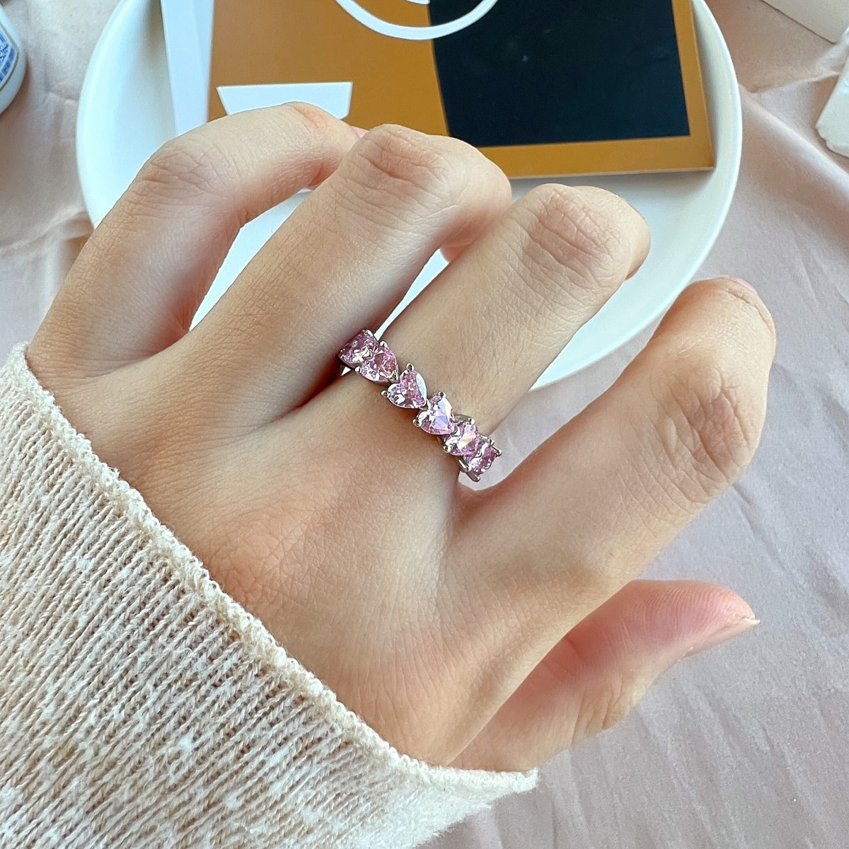 [Royal Jewellery]0.25 Carat Radiant Romance Heart Cut Lover Ring