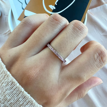 [Royal Jewellery]Delicate Sparkling Round Cut Daily Ring