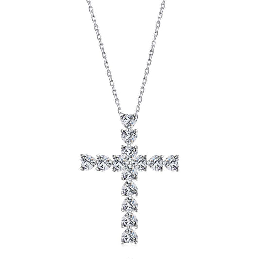 [Royal Jewellery]Radiant Cross Shape Necklace