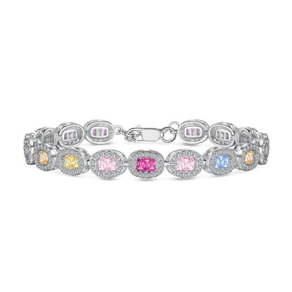 [Royal Jewellery]Exquisite Ornate Emerald Cut Daily Bracelet