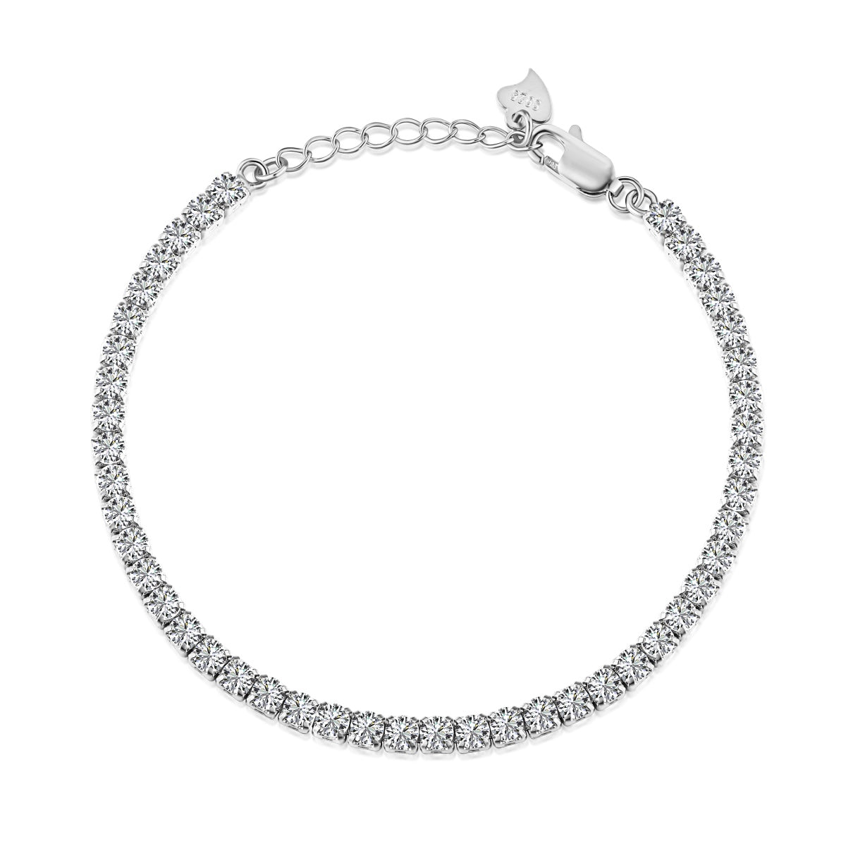 [Royal Jewellery]Sparkling Round Cut Daily Bracelet