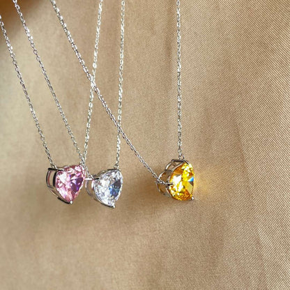 [Royal Jewellery]6.0 carat Radiant Heart Shape Necklace