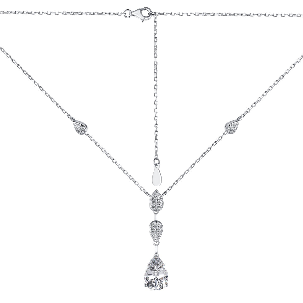 [Royal Jewellery]Dazzling Pear Cut Necklace