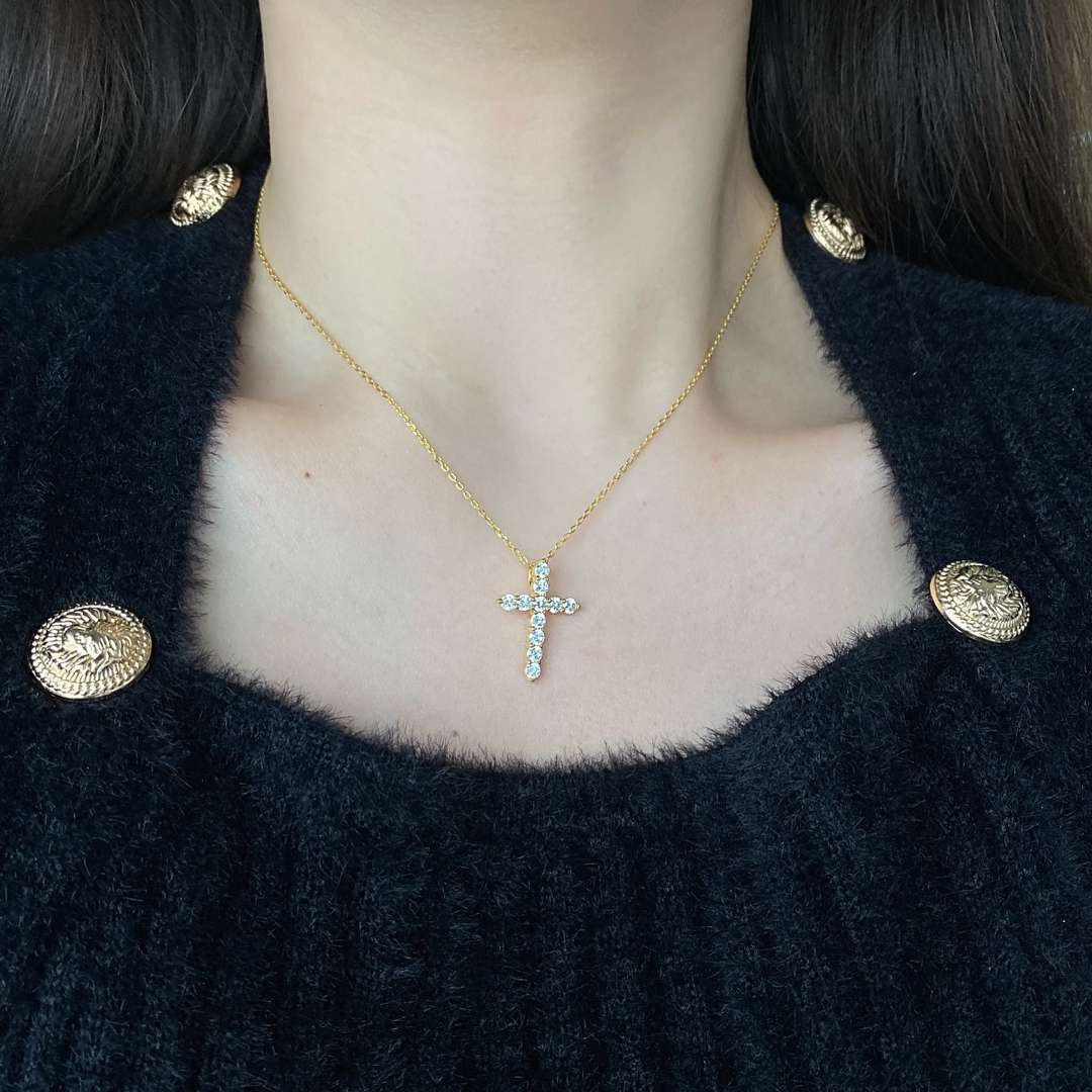 [Royal Jewellery]Unique Cross Shape Necklace