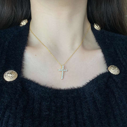 [Royal Jewellery]Unique Cross Shape Necklace