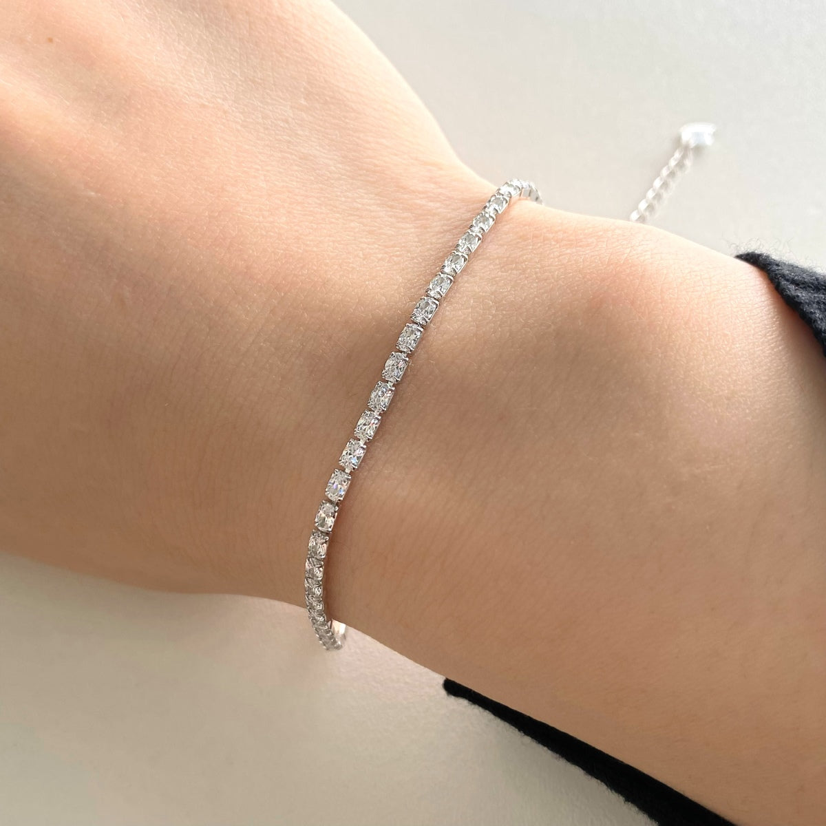 [Royal Jewellery]Elegant Emerald Cut Daily Bracelet