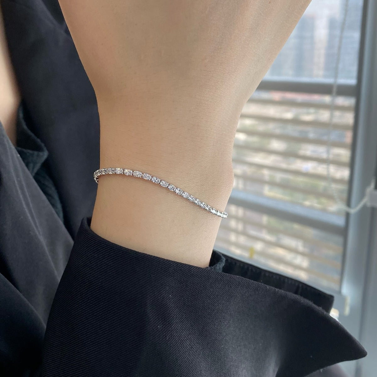[Royal Jewellery]Elegant Emerald Cut Daily Bracelet