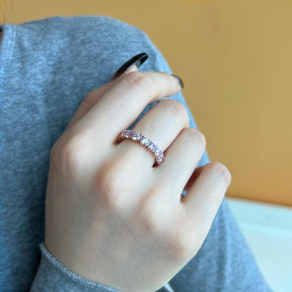 [Royal Jewellery]Eternity Round Cut Tennis Ring
