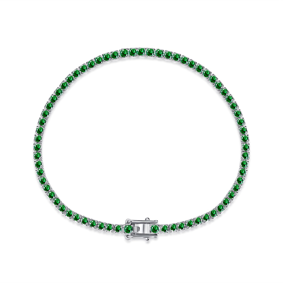 [Royal Jewellery]Dazzling Colorful Round Cut Daily Bracelet
