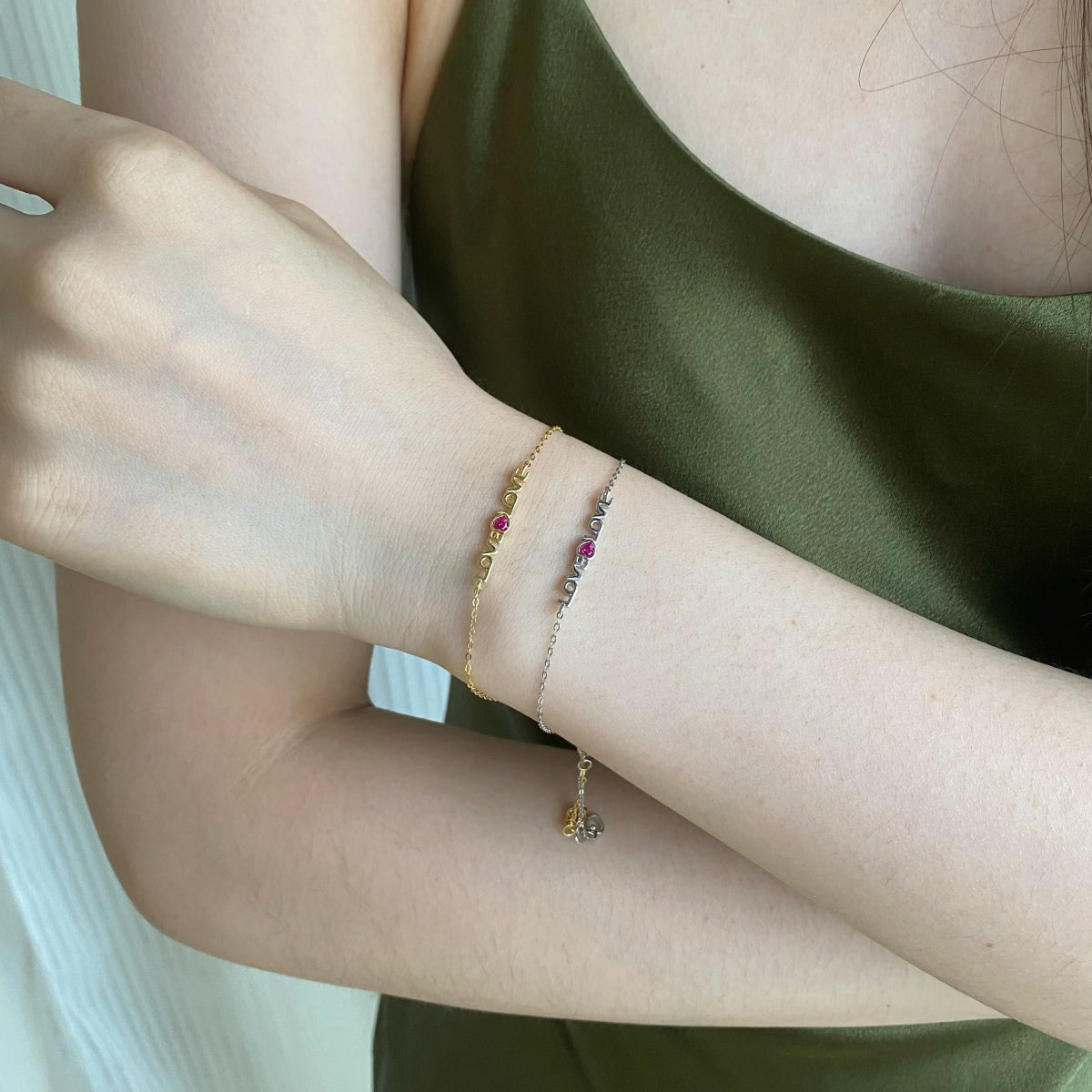 [Royal Jewellery]Romantic Heart Shape Lover Bracelet