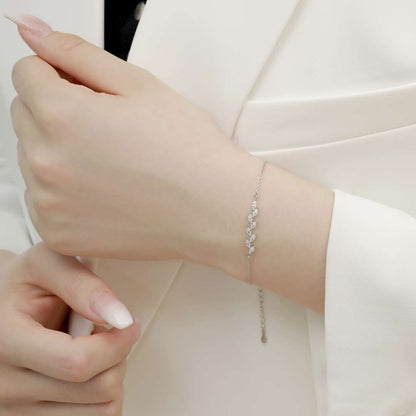 [Royal Jewellery]Elegant Wheat Leaves Shape Bracelet