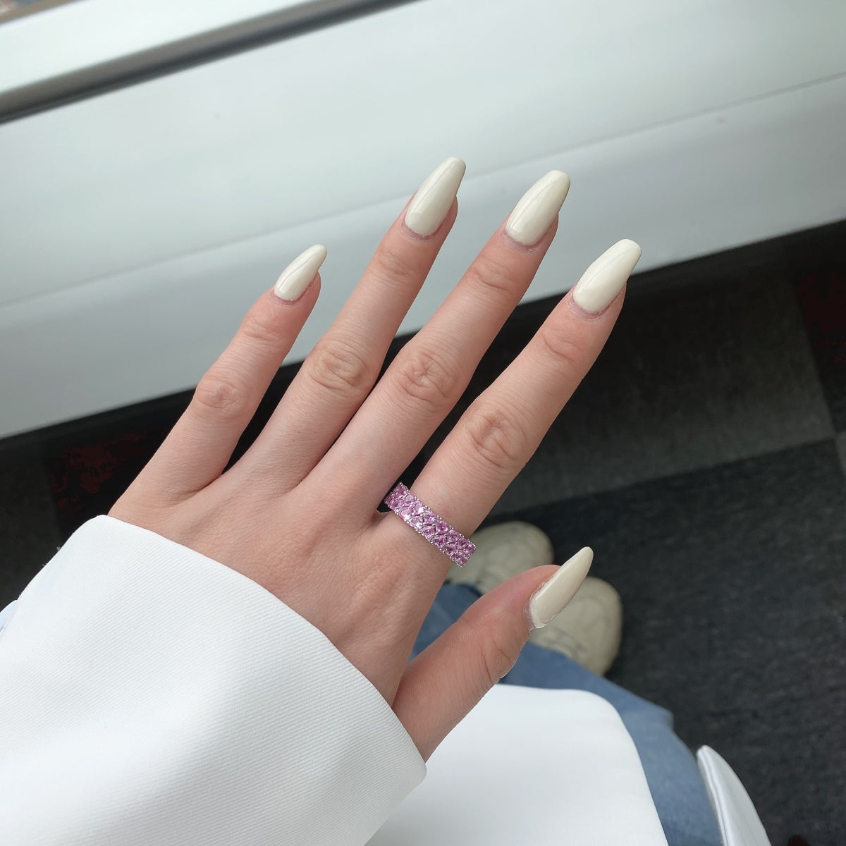 [Royal Jewellery]Sparkling Full Heart Ring